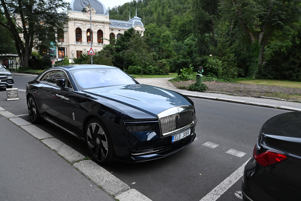 New Rolls Royce Spectre, Carlsbad, Karlovy Vary, Czech republic